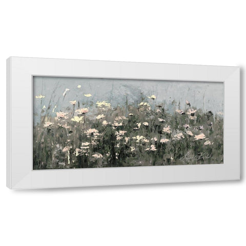 Soft Spring In Your Day White Modern Wood Framed Art Print by Kruk