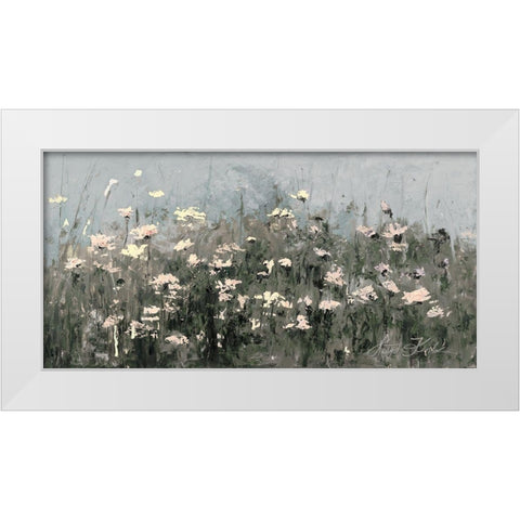 Soft Spring In Your Day White Modern Wood Framed Art Print by Kruk