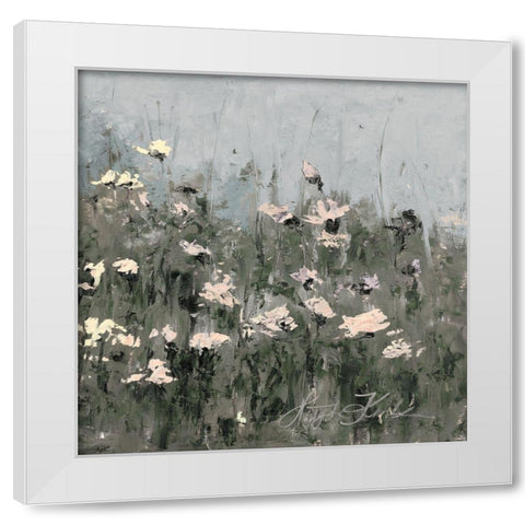Soft Spring In Your Day 2 White Modern Wood Framed Art Print by Kruk