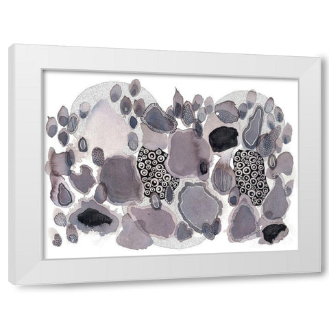 Close Evolutions 3 White Modern Wood Framed Art Print by Rupe, Kim