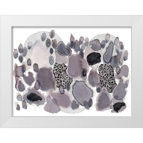 Close Evolutions 3 White Modern Wood Framed Art Print by Rupe, Kim