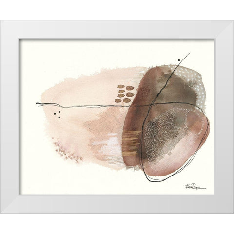 Moon Rock White Modern Wood Framed Art Print by Rupe, Kim