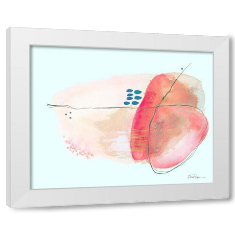 Sea Rock White Modern Wood Framed Art Print by Rupe, Kim