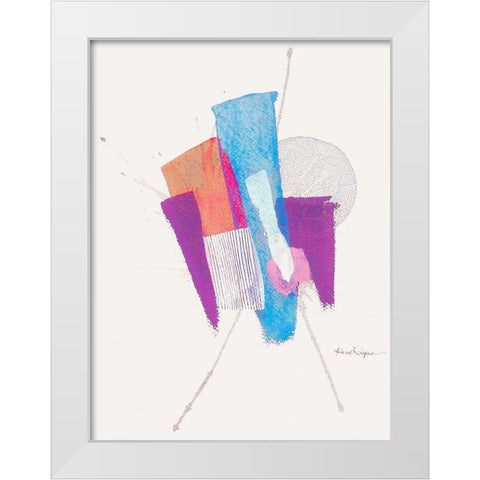 Shattered Dreams 1 White Modern Wood Framed Art Print by Rupe, Kim