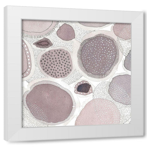 Close Evolutions 1 White Modern Wood Framed Art Print by Rupe, Kim