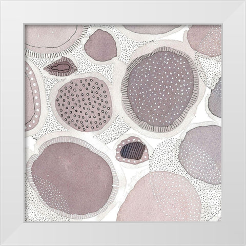 Close Evolutions 1 White Modern Wood Framed Art Print by Rupe, Kim