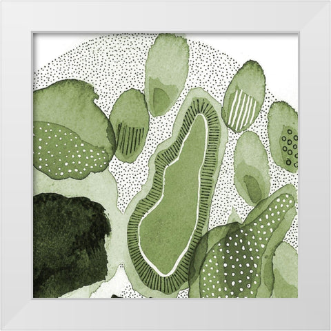 Close Evolutions 2 White Modern Wood Framed Art Print by Rupe, Kim
