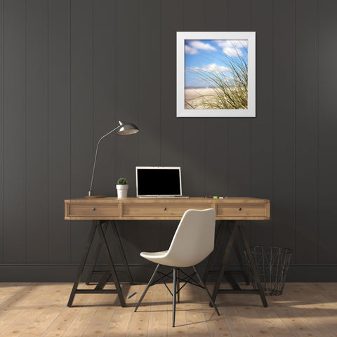 Beautiful Day White Modern Wood Framed Art Print by Colberg, Lisa