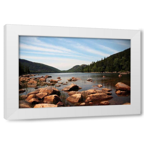 Cold River 1 White Modern Wood Framed Art Print by Colberg, Lisa