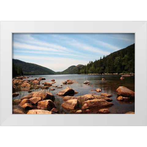 Cold River 1 White Modern Wood Framed Art Print by Colberg, Lisa