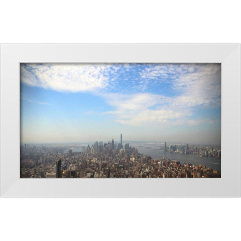 Majestic City 1 White Modern Wood Framed Art Print by Colberg, Lisa