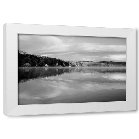 Reflections of Summer BW 2B White Modern Wood Framed Art Print by Grey, Jace