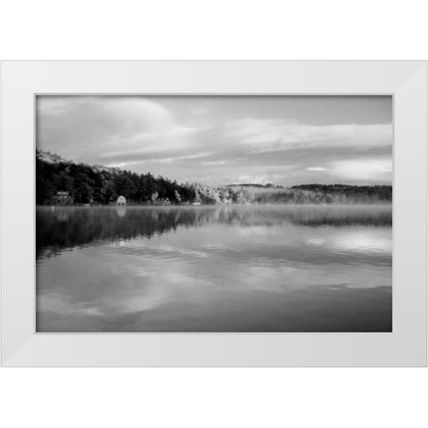 Reflections of Summer BW 2B White Modern Wood Framed Art Print by Grey, Jace