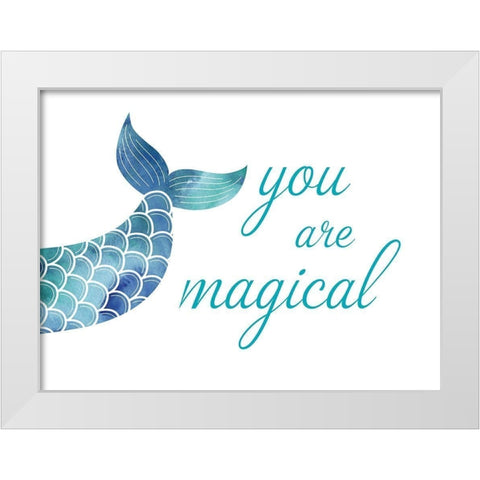 You Are Magical White Modern Wood Framed Art Print by McFarland, Leslie