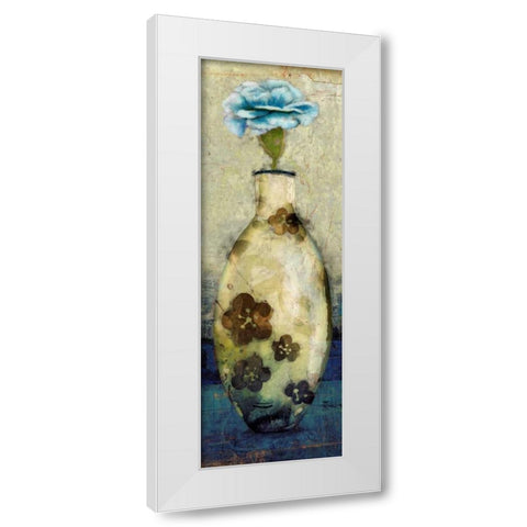 Flora Vase 2 White Modern Wood Framed Art Print by Hunter, Lucas