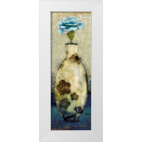 Flora Vase 2 White Modern Wood Framed Art Print by Hunter, Lucas