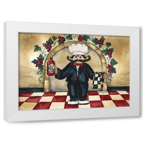 Chefs White Modern Wood Framed Art Print by Korsgaden, Laurie