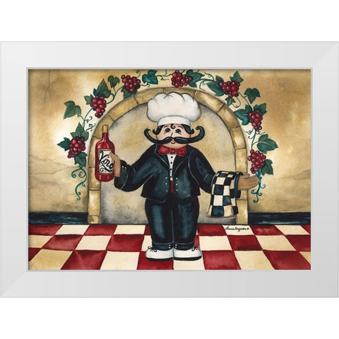 Chefs White Modern Wood Framed Art Print by Korsgaden, Laurie