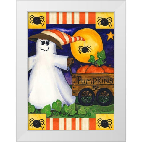 Hey There White Modern Wood Framed Art Print by Korsgaden, Laurie