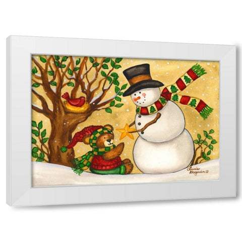 Star of Wonder White Modern Wood Framed Art Print by Korsgaden, Laurie