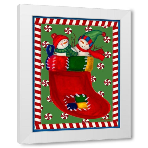 Gifts of Joy White Modern Wood Framed Art Print by Korsgaden, Laurie