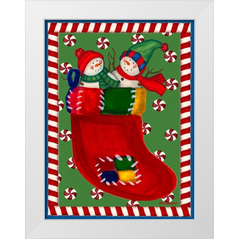 Gifts of Joy White Modern Wood Framed Art Print by Korsgaden, Laurie