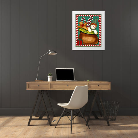Gifts of Love White Modern Wood Framed Art Print by Korsgaden, Laurie