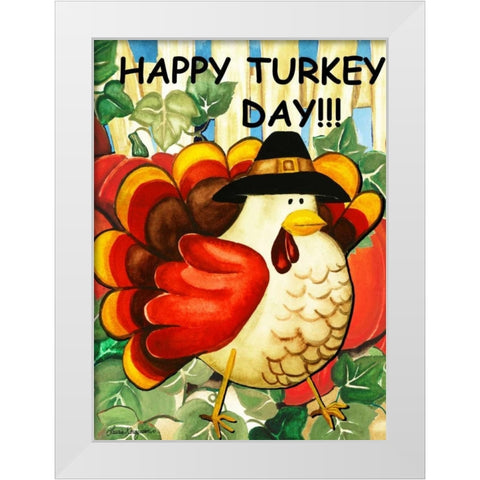 Turkey White Modern Wood Framed Art Print by Korsgaden, Laurie
