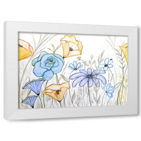 Waterfield White Modern Wood Framed Art Print by Rossi, Lorraine