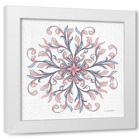 Florentine Scroll 1 White Modern Wood Framed Art Print by Rossi, Lorraine