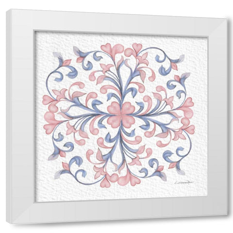 Florentine Scroll 3 White Modern Wood Framed Art Print by Rossi, Lorraine