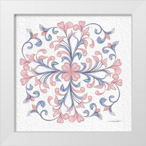 Florentine Scroll 3 White Modern Wood Framed Art Print by Rossi, Lorraine