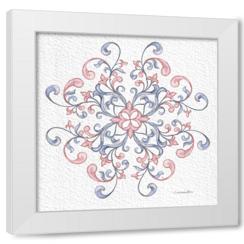 Florentine Scroll 4 White Modern Wood Framed Art Print by Rossi, Lorraine