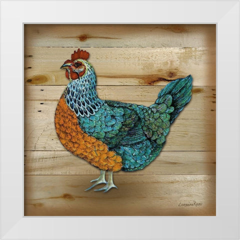 Henrietta Wood 1 White Modern Wood Framed Art Print by Rossi, Lorraine