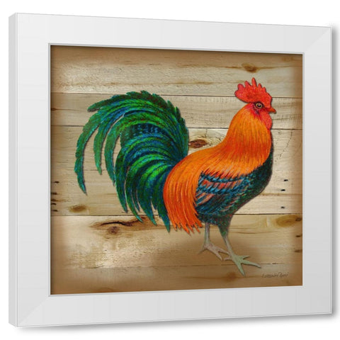 Henrietta Wood 2 White Modern Wood Framed Art Print by Rossi, Lorraine