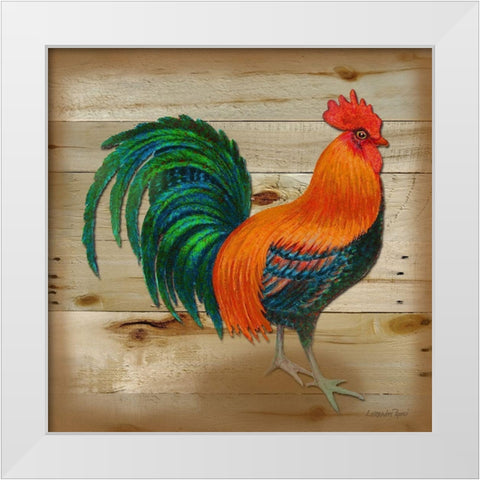 Henrietta Wood 2 White Modern Wood Framed Art Print by Rossi, Lorraine