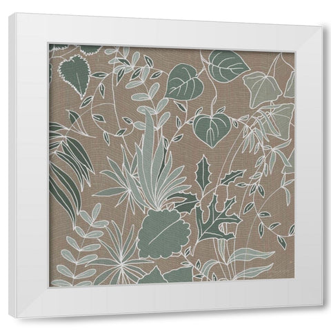 Rustic Leaves 2 White Modern Wood Framed Art Print by Rossi, Lorraine