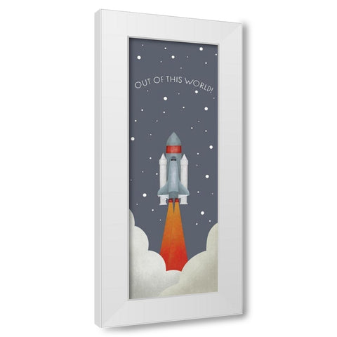 Out Of This World White Modern Wood Framed Art Print by Straatsma, Leah