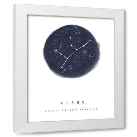 Virgo White Modern Wood Framed Art Print by Straatsma, Leah