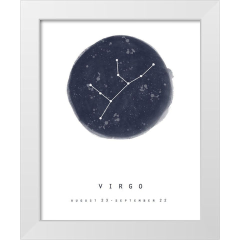 Virgo White Modern Wood Framed Art Print by Straatsma, Leah