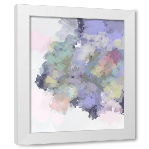 Lavender Watercolor White Modern Wood Framed Art Print by Straatsma, Leah