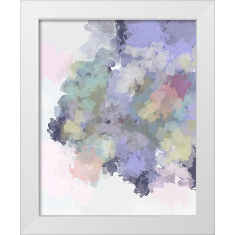 Lavender Watercolor White Modern Wood Framed Art Print by Straatsma, Leah