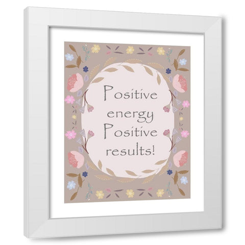 Positive Border White Modern Wood Framed Art Print by Straatsma, Leah