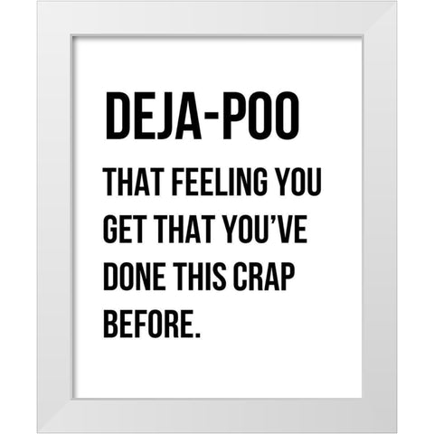 Dejapoo 2 White Modern Wood Framed Art Print by Straatsma, Leah
