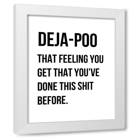 Dejapoo White Modern Wood Framed Art Print by Straatsma, Leah