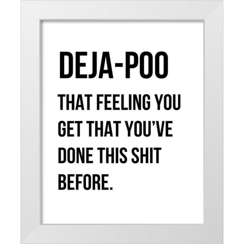Dejapoo White Modern Wood Framed Art Print by Straatsma, Leah