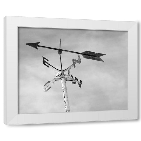 Weather Vane White Modern Wood Framed Art Print by Straatsma, Leah