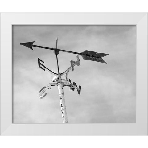 Weather Vane White Modern Wood Framed Art Print by Straatsma, Leah
