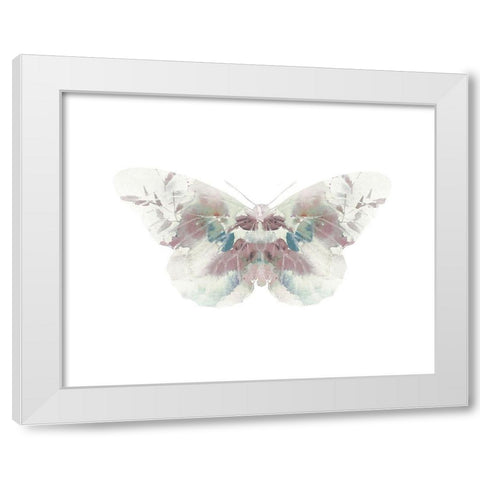 Butterfly 2 White Modern Wood Framed Art Print by Straatsma, Leah