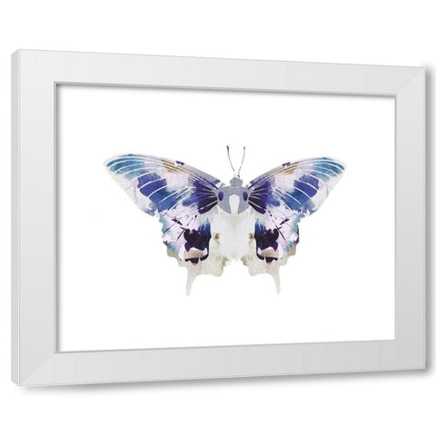 Butterfly 3 White Modern Wood Framed Art Print by Straatsma, Leah